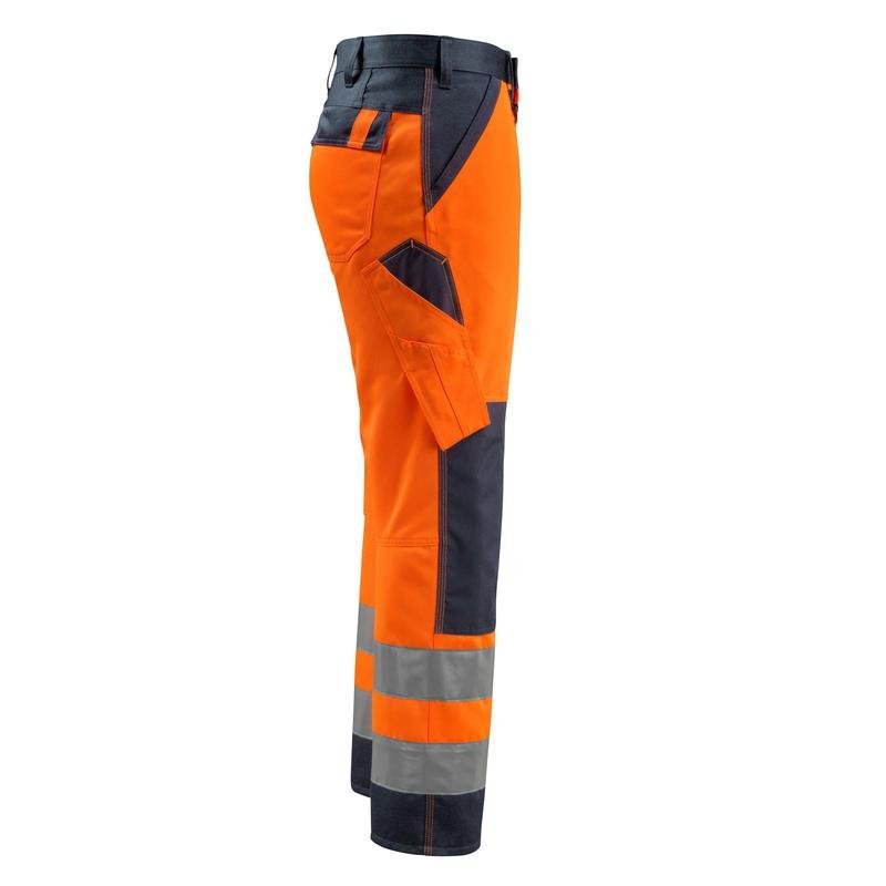 MASCOT® Maitland trousers, hi-vis orange/black-blue