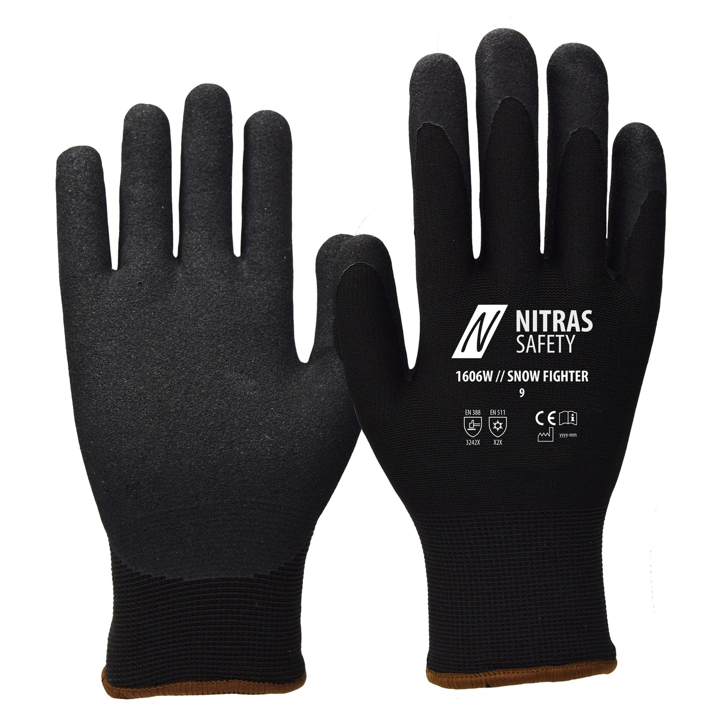 NITRAS SNOW FIGHTER, winter gloves, black