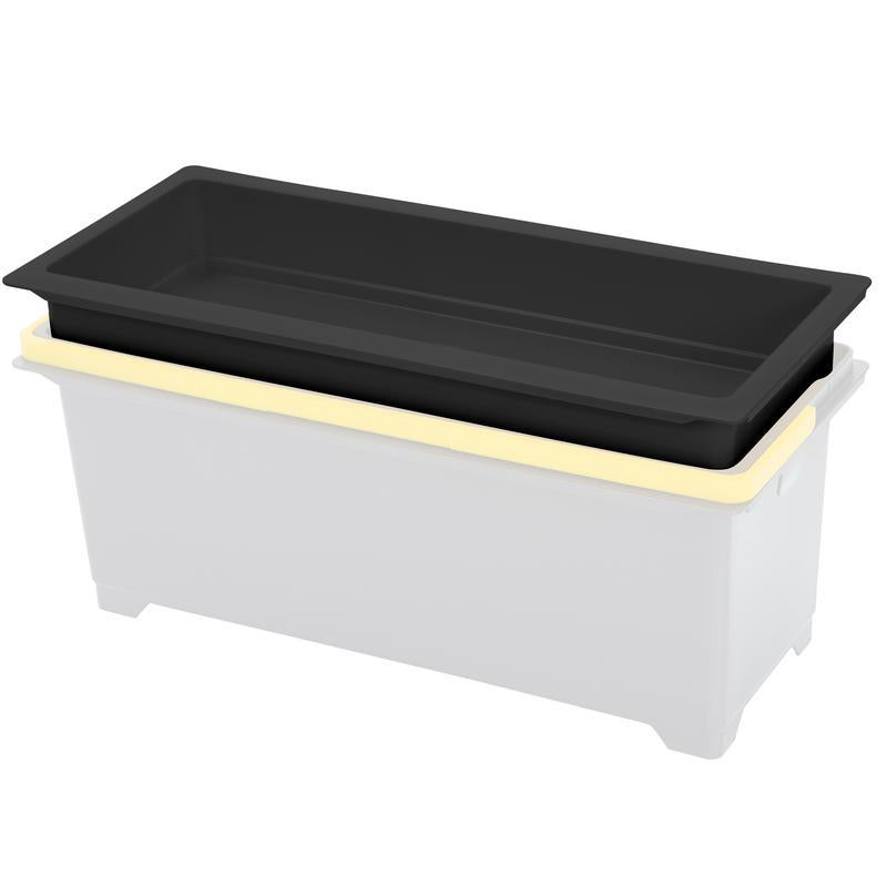 VERMOP preparation box for box 10 l, anthracite, 50 x 22 x 9 cm