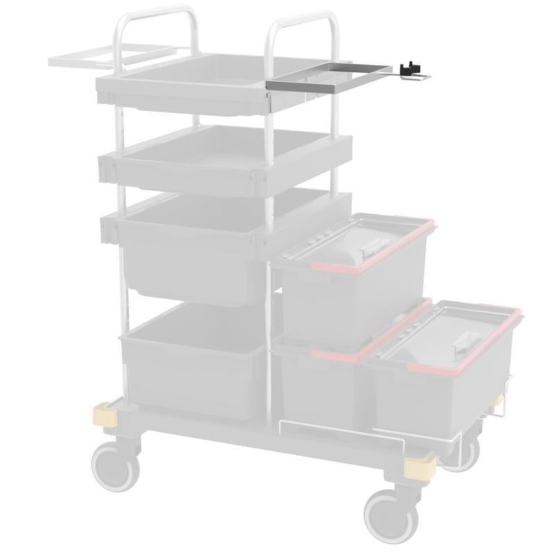 VERMOP holder for chemical center with handle holder on traverse, 34 x 27 x 9 cm