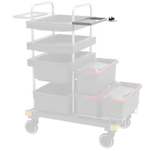 VERMOP holder for chemical center with handle holder on traverse, 34 x 27 x 9 cm