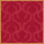 Die Dunisilk+ Tischdecke 84x84 cm in Royal Bordeaux von Duni GmbH zeigt ein rotes Vintage-Damast-Design mit strukturiertem Goldrand und verschnörkelten Blumenmotiven. Sie wird in Packungen mit 20 Stück geliefert und eignet sich perfekt für elegante Tischdekorationen.
