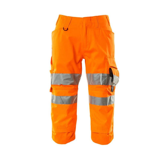 Three-quarter length trousers with knee pockets Three-quarter length trousers