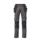 Trousers with hanging pockets, light weight trousers, dark anthracite/black