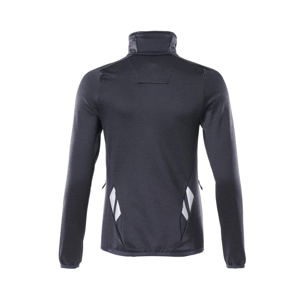 Fleece sweater with short zipper, women's microfleece jacket