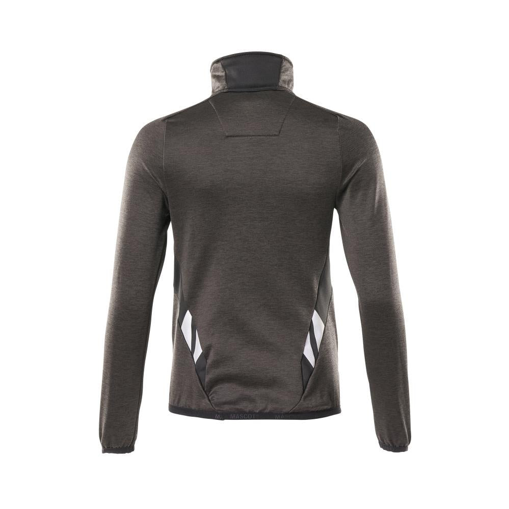 Fleece sweater with short zipper, women's microfleece jacket