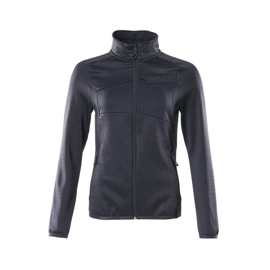 Fleece pullover with zip, women's microfleece jacket