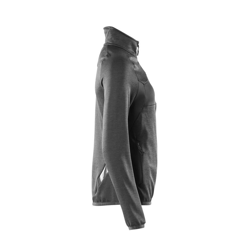 Fleece pullover with zip, women's microfleece jacket