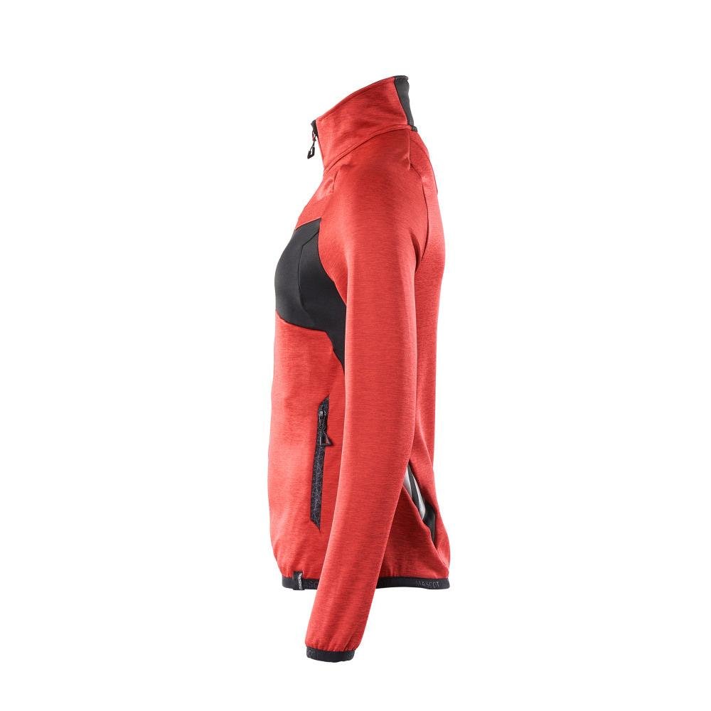 Fleece pullover with zip, women's microfleece jacket