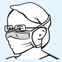 Foliodress mask anti fogging | Pack (50 pieces)