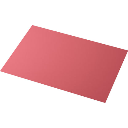 A single rectangular pink Evolin placemat (30 x 43.5 cm) from Duni GmbH, featuring a textured surface, is placed on a white background and viewed at an angle.