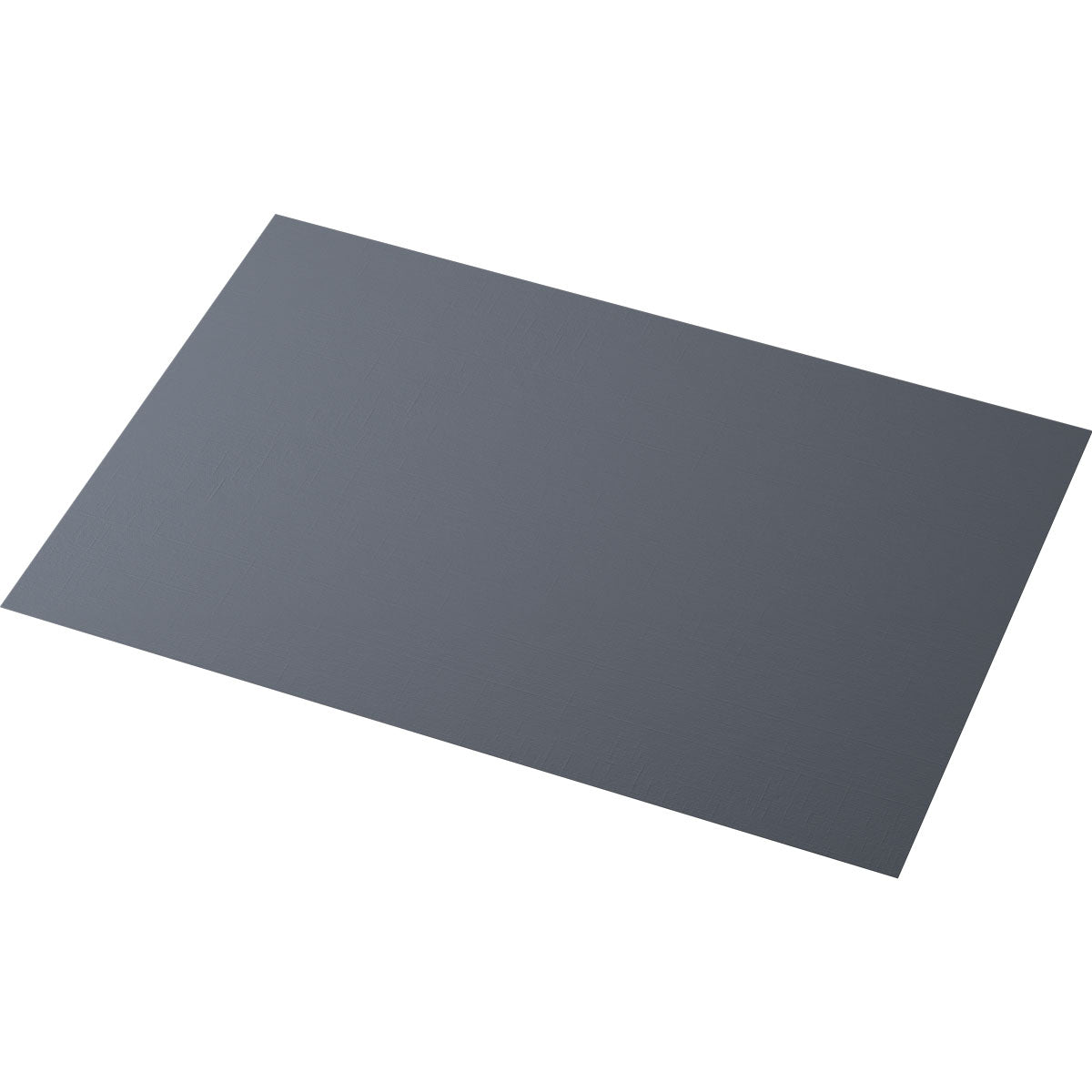 A flat, rectangular Evolin placemat (30 x 43.5 cm) from Duni GmbH in gray is displayed against a white background.
