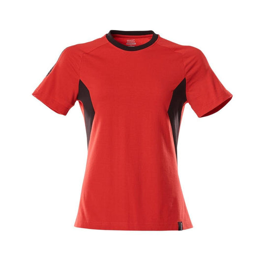 T-shirt, women's women's t-shirt, traffic red/black