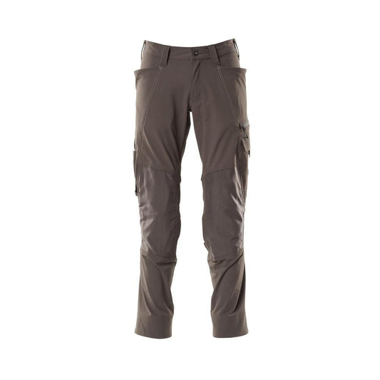 Pants, knee pockets, ULTIMATE STRETCH pants, dark anthracite