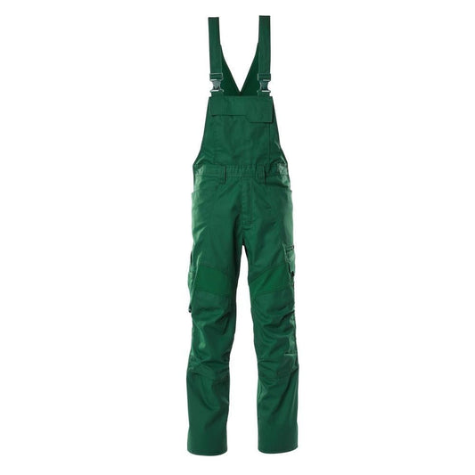 Dungarees, knee pockets, stretch inserts Dungarees, green