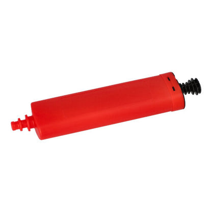 The PAPSTAR balloon pump (26x6 cm, assorted colors) by PAPSTAR GmbH is excellent for inflating balloons, sports balls, and small bouncy castles. Delivered as a single piece in a bag.
