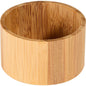 The LED candle holder made of bamboo by Duni GmbH (mini 33x57 mm, 8 pieces) is a stylish, modern accessory with visible grain - depicted empty and on a white background.