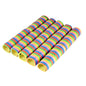 Ten PAPSTAR streamers 4 m "Stripes" (flame-retardant film) from PAPSTAR GmbH with colorful stripes - the ideal party decoration.
