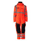 Winter overall CLIMASCOT®, light winter combination, hi-vis red/dark anthracite