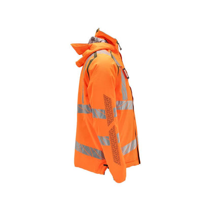 Winter jacket CLIMASCOT®, light weight winter jacket, hi-vis orange/moss green