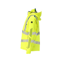Winter jacket CLIMASCOT®, light weight winter jacket, hi-vis yellow/dark petroleum