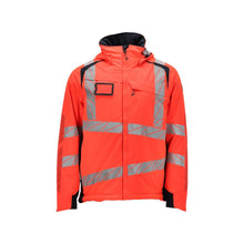 Winter jacket CLIMASCOT®, light weight winter jacket, Hi-vis red/black-blue