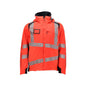 Winter jacket CLIMASCOT®, light weight winter jacket, Hi-vis red/black-blue