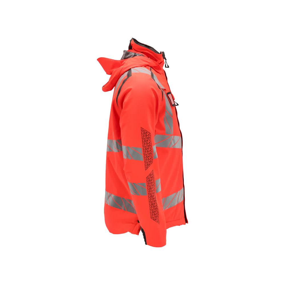 Winter jacket CLIMASCOT®, light weight winter jacket, hi-vis red/dark anthracite