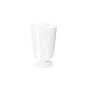 A wine glass Château 157 ml from Duni GmbH made of transparent, biodegradable PLA stands centrally on a white background - environmentally friendly; package contains 12 pieces.