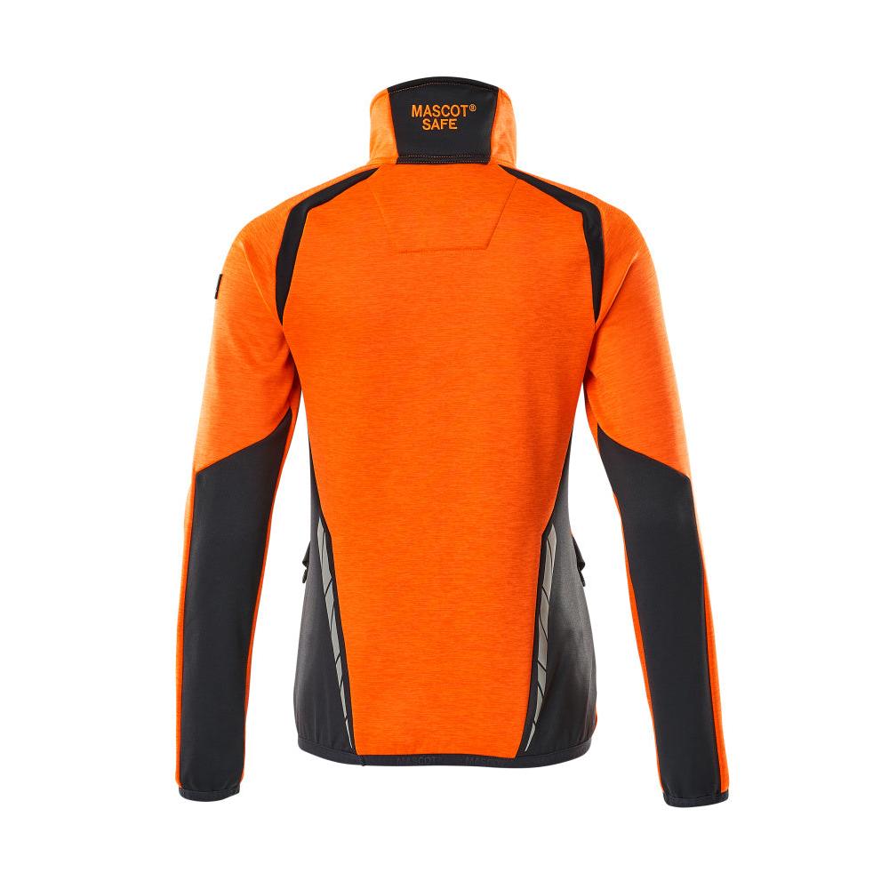 Fleece sweater with short zipper, women's microfleece jacket