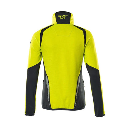Fleece sweater with short zipper, women's microfleece jacket