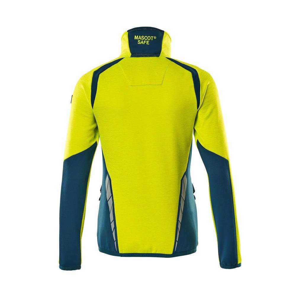 Fleece sweater with short zipper, women's microfleece jacket