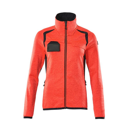 Fleece pullover with zip, women's microfleece jacket