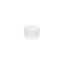 The candle plate Flake by Duni GmbH, a decorative round candle holder with a frosted surface, is centrally placed on a white background.
