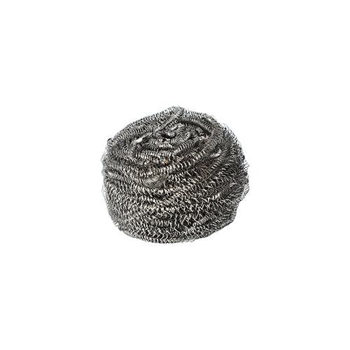 The Starpak spiral pot cleaner, stainless steel Ø 7.5 cm · 6 cm, abrasive (8 pieces) efficiently cleans stubborn stains on pots and pans. Pictured against a plain white background.