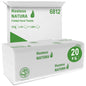 A box of Hostess™ NATURA™ towels from Kimberly-Clark GmbH contains 20 packs of 84 folded white towels (a total of 1,680) in a green printed package - ideal paper towels for public or commercial use.