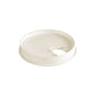 An eco-friendly, white cardboard lid from Duni GmbH for cups (35/47/59 cl) with a rectangular drinking opening, pack of 40 pieces, photographed against a white background.