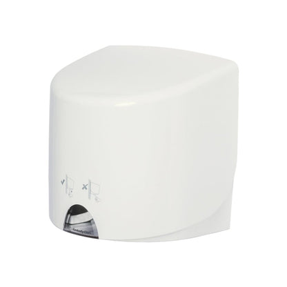 The Aquarius™ towel dispenser - Roll Control in white by Kimberly-Clark GmbH is a white, wall-mounted dispenser for hygienic cleaning in public restrooms.