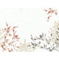 The paper placemats 30x40 cm from Duni GmbH in the Wood&Nature design offer minimalist, eco-friendly botanical illustrations in terracotta, black, and beige on a light textured background - ideal for any occasion. Pack of 250 pieces.