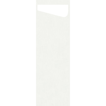 A simple white rectangular door hanger with a round cutout for hanging. Ideal for the laundry room: remind others to use the SACCHETTO Bio D-Soft Slim from Duni GmbH to wash delicate laundry in an eco-friendly way.
