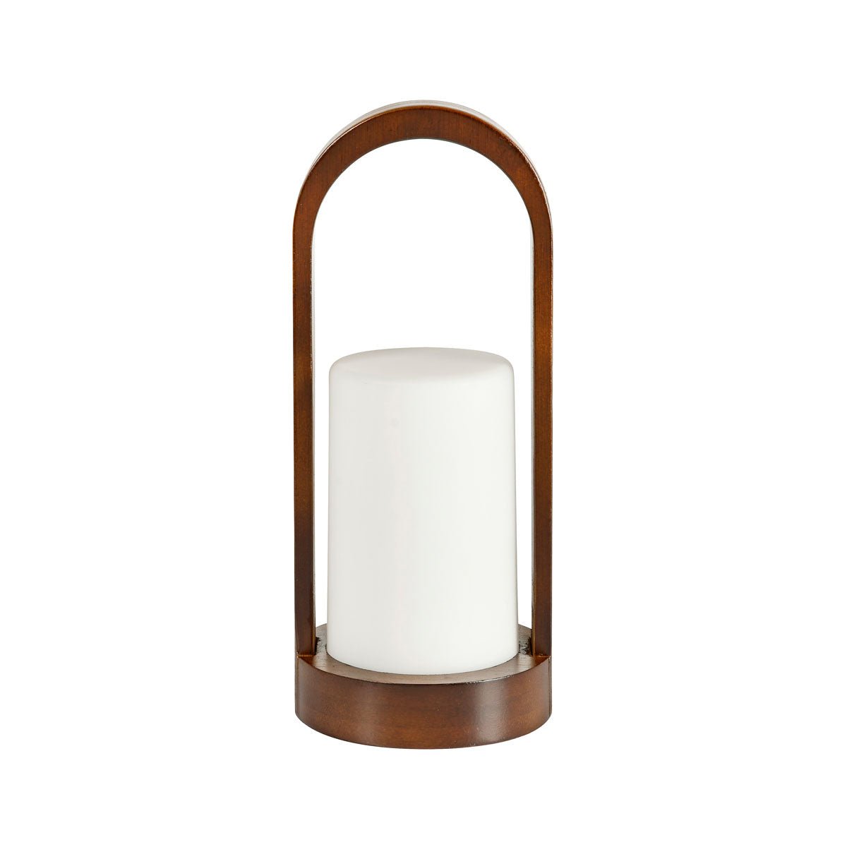 The LED candle holder made of walnut by Duni GmbH is an elegant table decoration with dimensions of 24x10 cm (1 piece) and impresses with its noble walnut wood design.