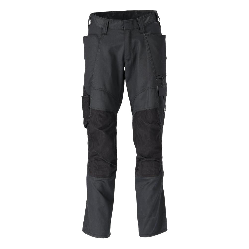 Trousers with knee pockets, cotton+, light trousers