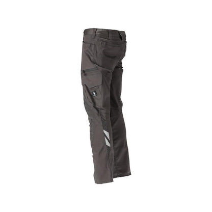 Trousers with knee pockets, cotton+, light trousers, dark anthracite