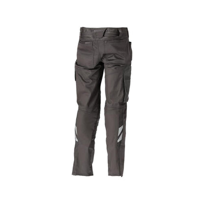 Trousers with knee pockets, cotton+, light trousers, dark anthracite