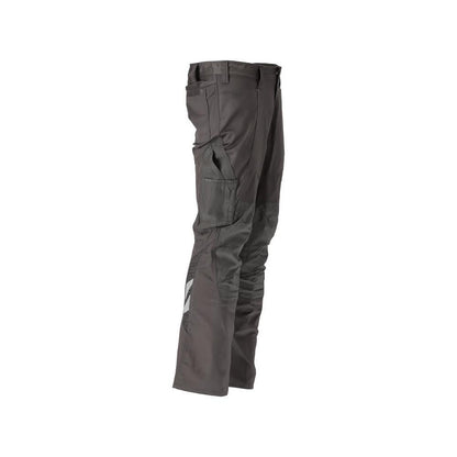 Trousers with knee pockets, cotton+, light trousers, dark anthracite
