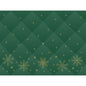 Bringen Sie Eleganz auf Ihren Tisch mit den Duni GmbH Papier-Tischsets 30x40cm Rhombus grün. Mit einem gesteppten Rautenmuster, goldenen Schneeflocken und zarten goldenen Sternen - vor allem am unteren Rand. Die Packung enthält 250 Stück.