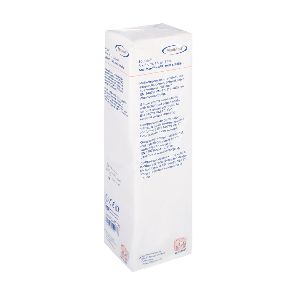 MaiMed-MK-unsterile gauze compresses of 100 pieces/paper bag