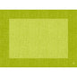 A digital image of a rectangular, textured placemat - Bio-Dunicel Sets 30x40 Linnea kiwi by Duni GmbH - features a light green center with a dark green border. Perfect for catering businesses, it goes well with eco-friendly disposable napkins.