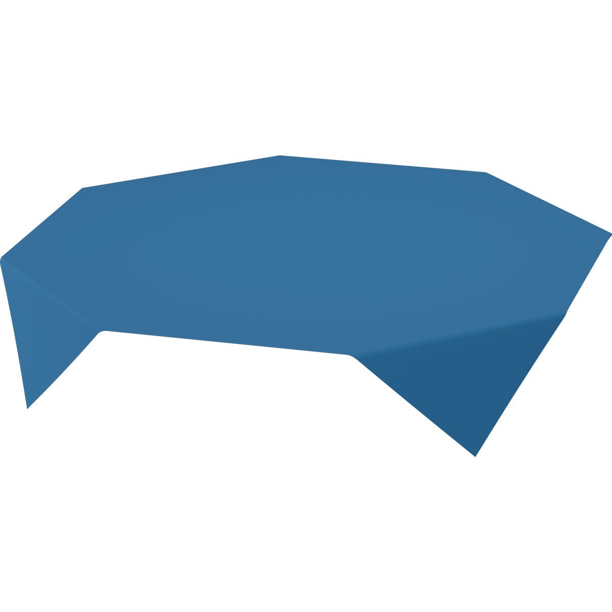 The organic Dunicel tablecloth 84x84 cm dark blue by Duni GmbH lies evenly on a white surface - the sustainable tablecloth made of organic quality is ideal for eco-friendly table decoration.