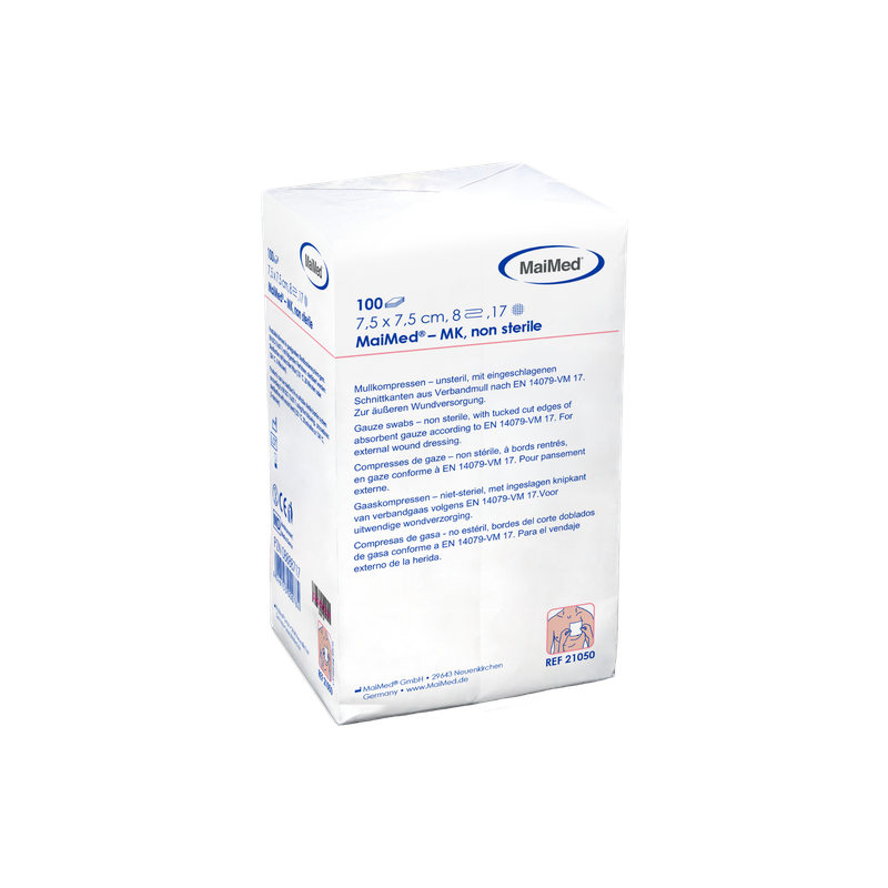 MaiMed-MK-unsterile gauze compresses of 100 pieces/paper bag